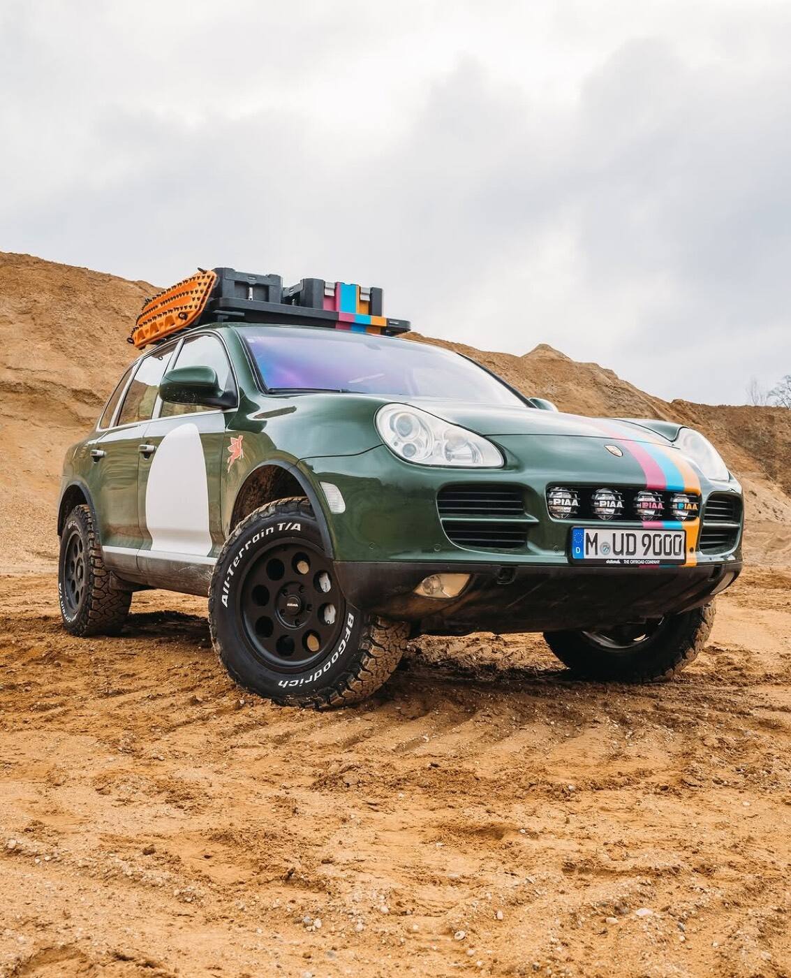 PORSCHE CAYENNE PIAA 輔助燈實裝（5/7）