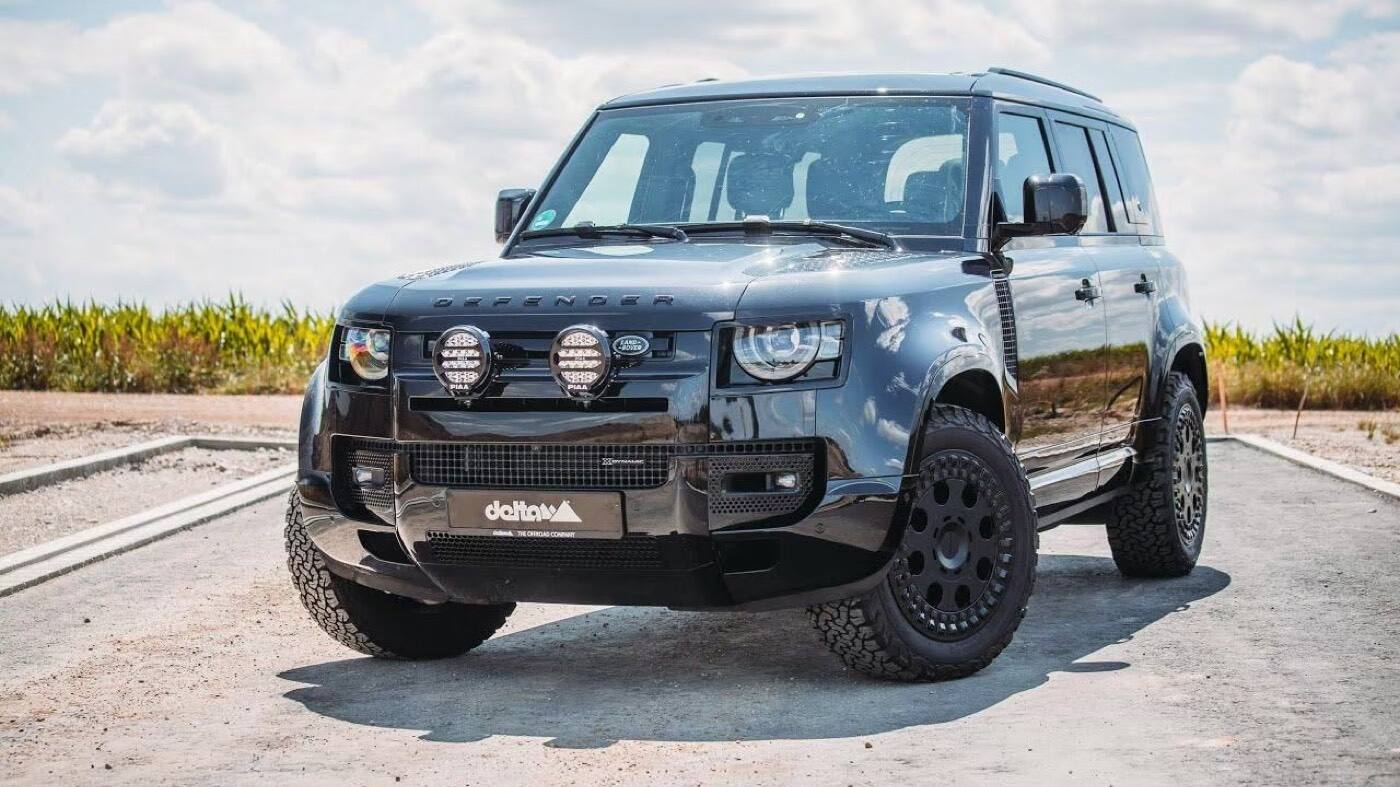 LAND ROVER DEFENDER PIAA 輔助燈實裝（4/9）