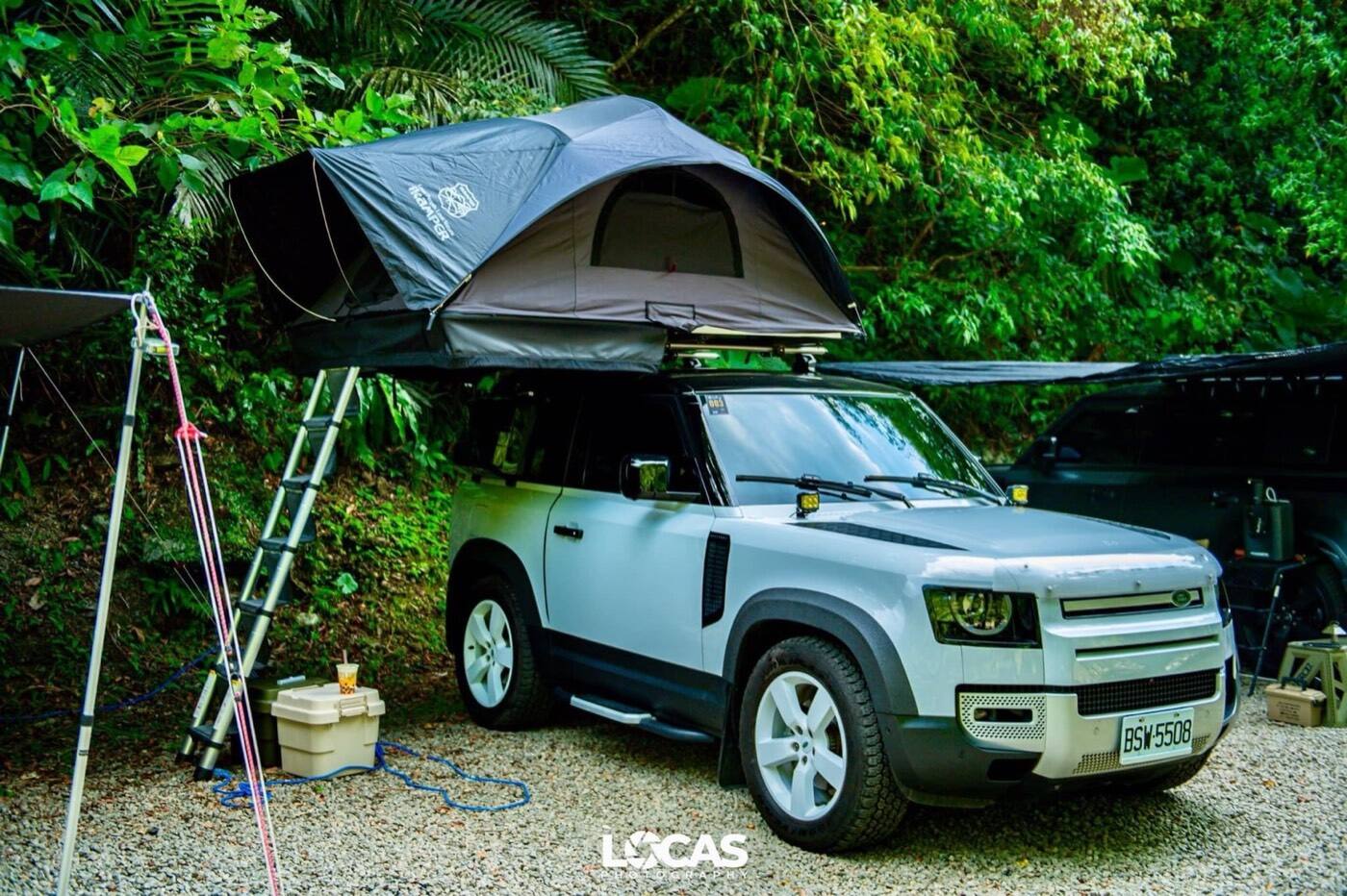 LAND ROVER DEFENDER PIAA 輔助燈實裝（6/9）