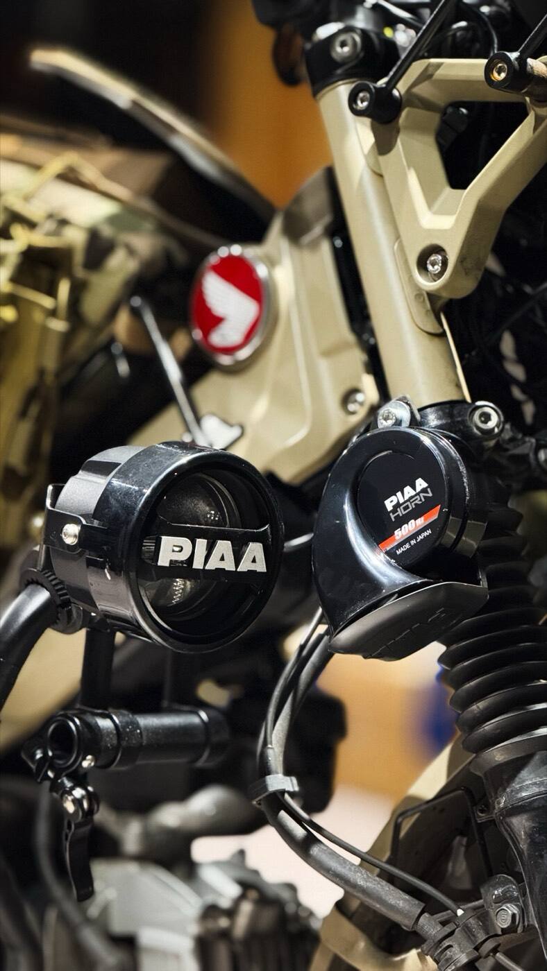 HONDA CT125 HUNTER CUB PIAA 輔助燈實裝（2/10）