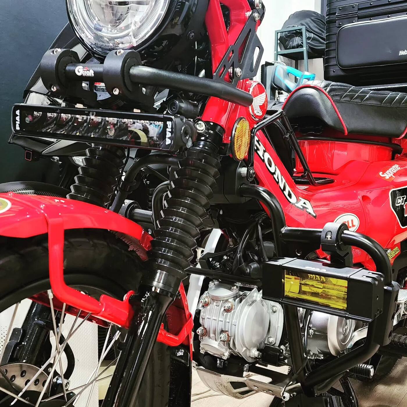 HONDA CT125 HUNTER CUB PIAA 輔助燈實裝（5/10）