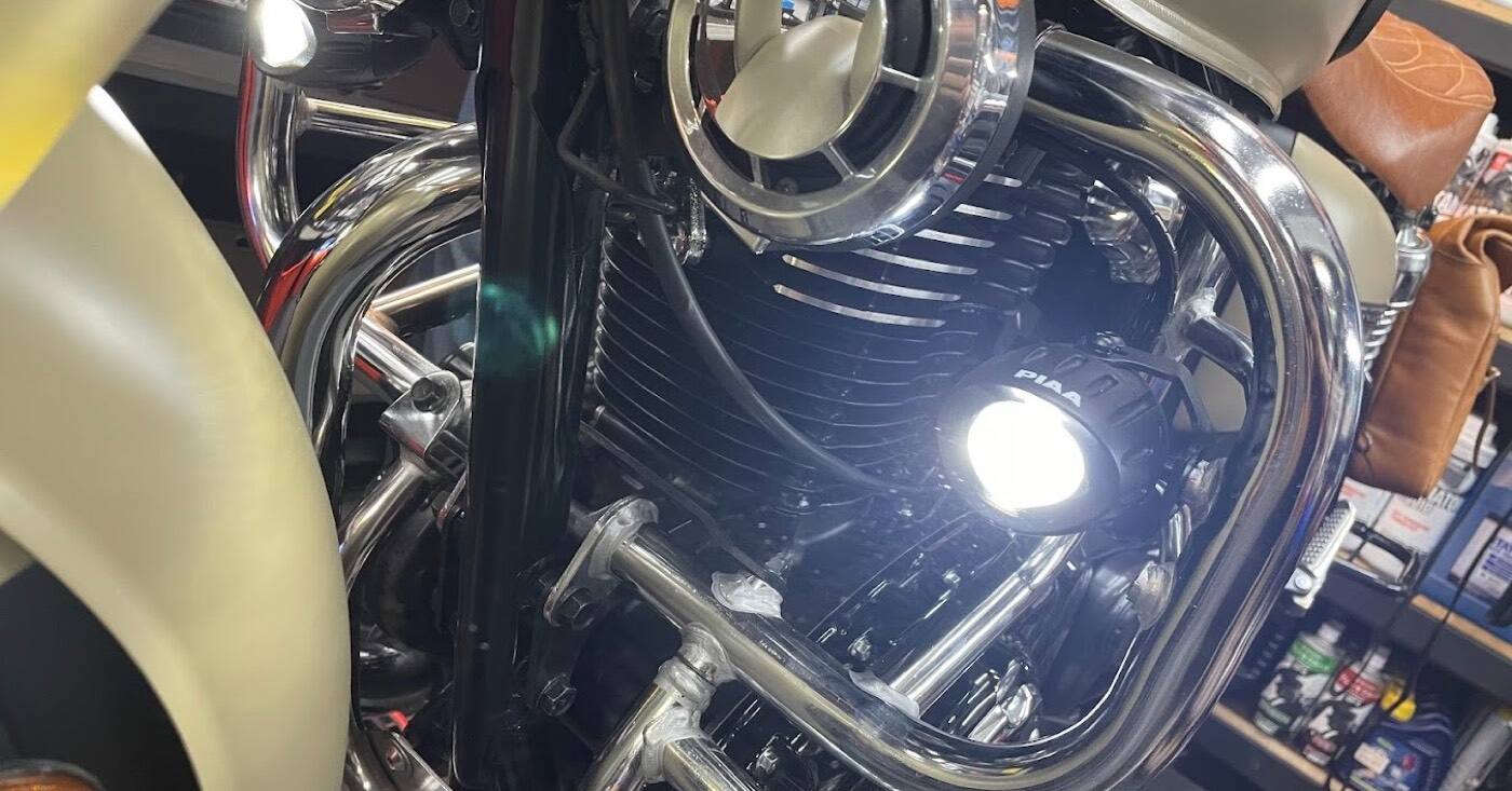 HONDA CB350 PIAA 輔助燈實裝（4/9）