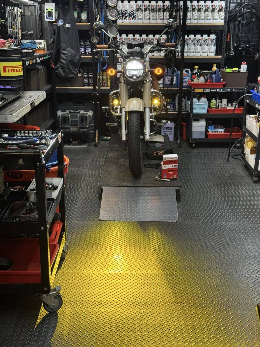 HONDA CB350 PIAA 輔助燈實裝（7/9）