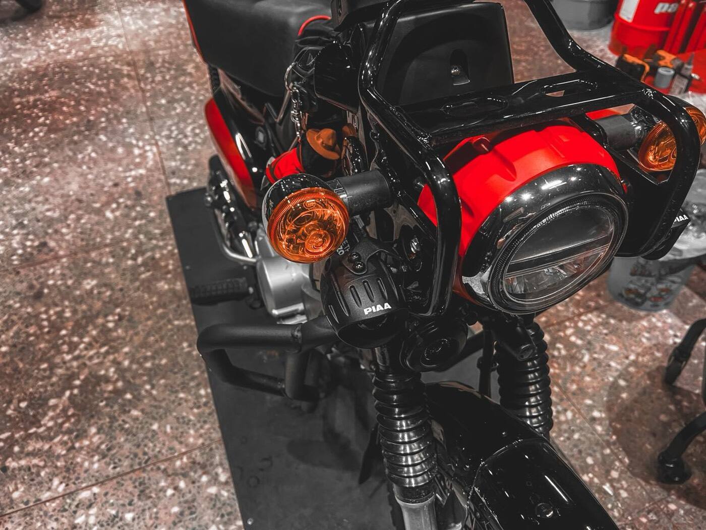 HONDA CT125 HUNTER CUB PIAA 輔助燈實裝（4/10）