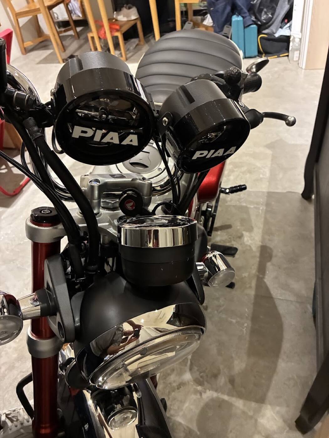 HONDA MONKEY125・DAX 實裝集 PIAA 輔助燈實裝（2/10）