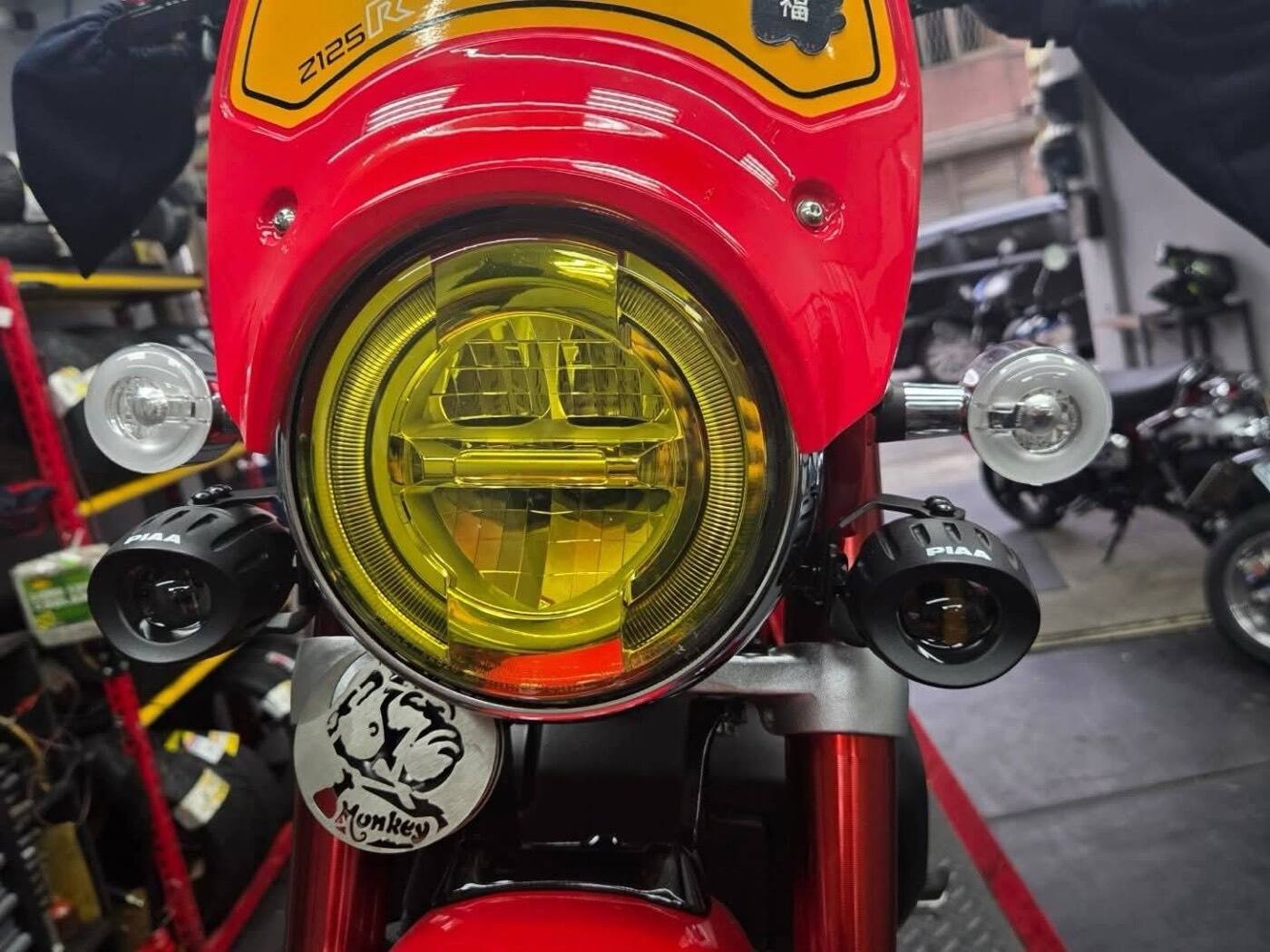 HONDA MONKEY125・DAX 實裝集 PIAA 輔助燈實裝（3/10）