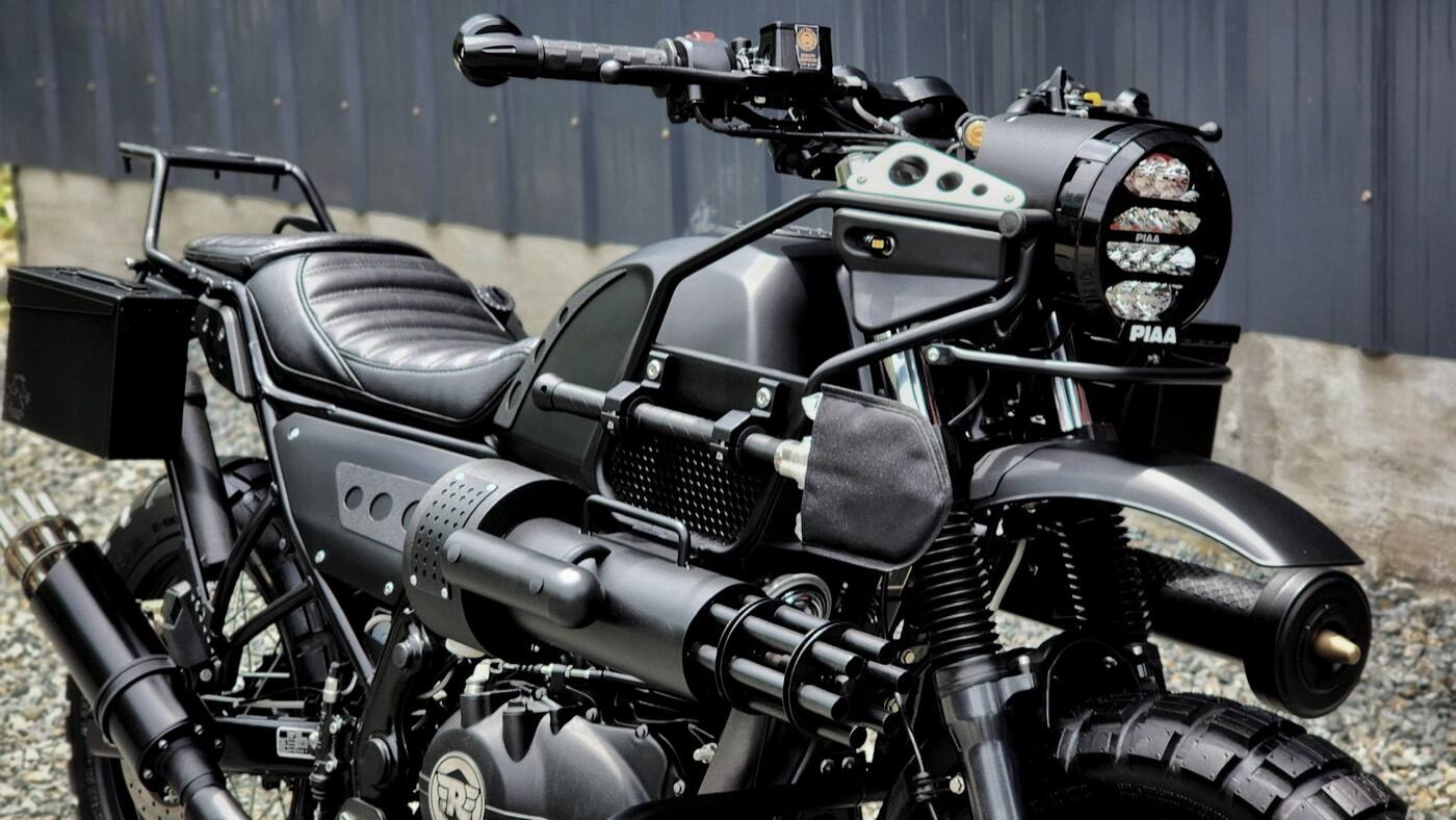 ROYAL ENFIELD HIMALAYAN PIAA 輔助燈實裝（5/10）