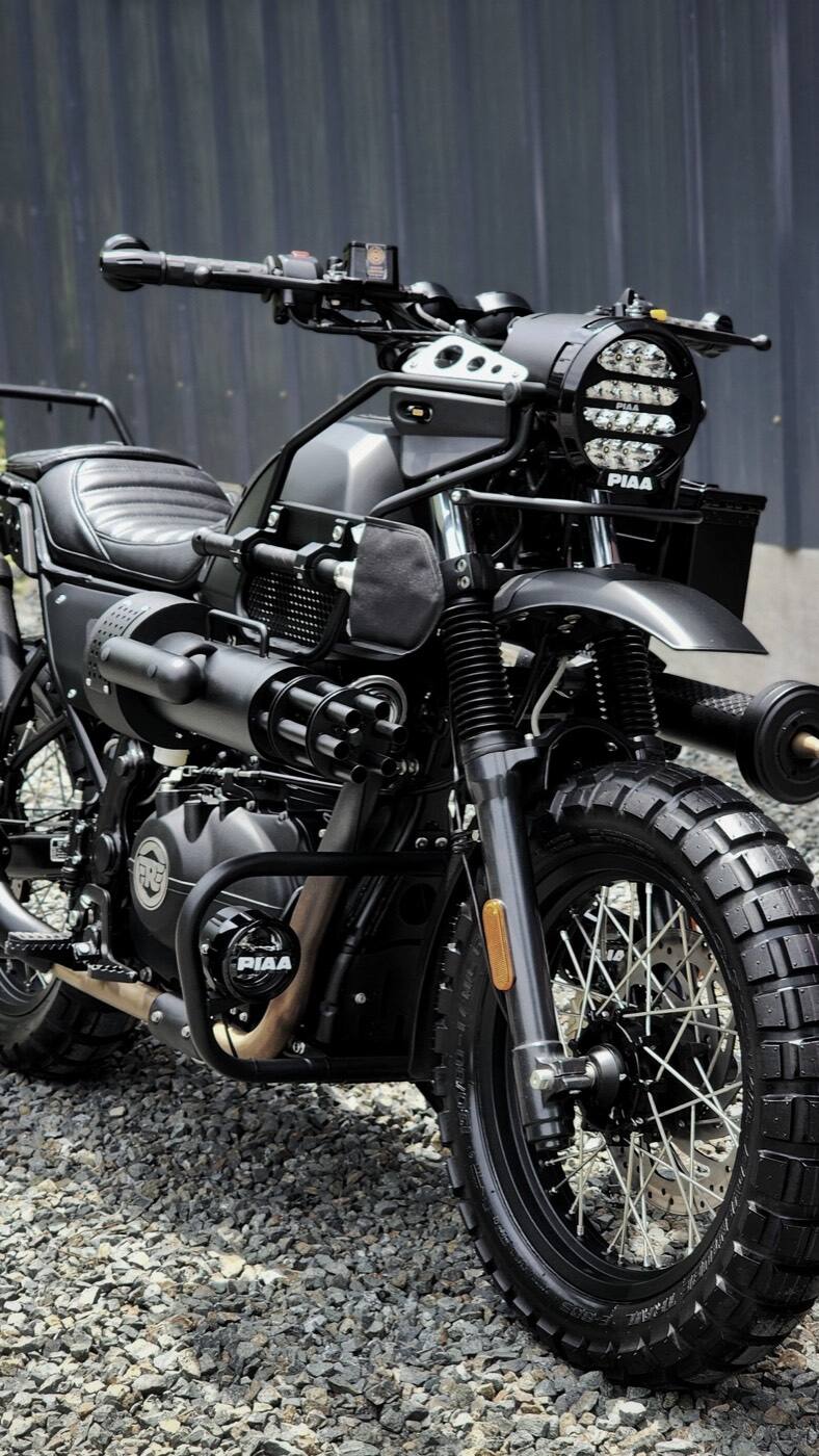ROYAL ENFIELD HIMALAYAN PIAA 輔助燈實裝（6/10）